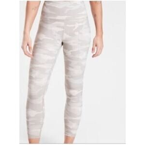 Womens Athleta Elation 7/8 Tight Tan Camo Size Medium